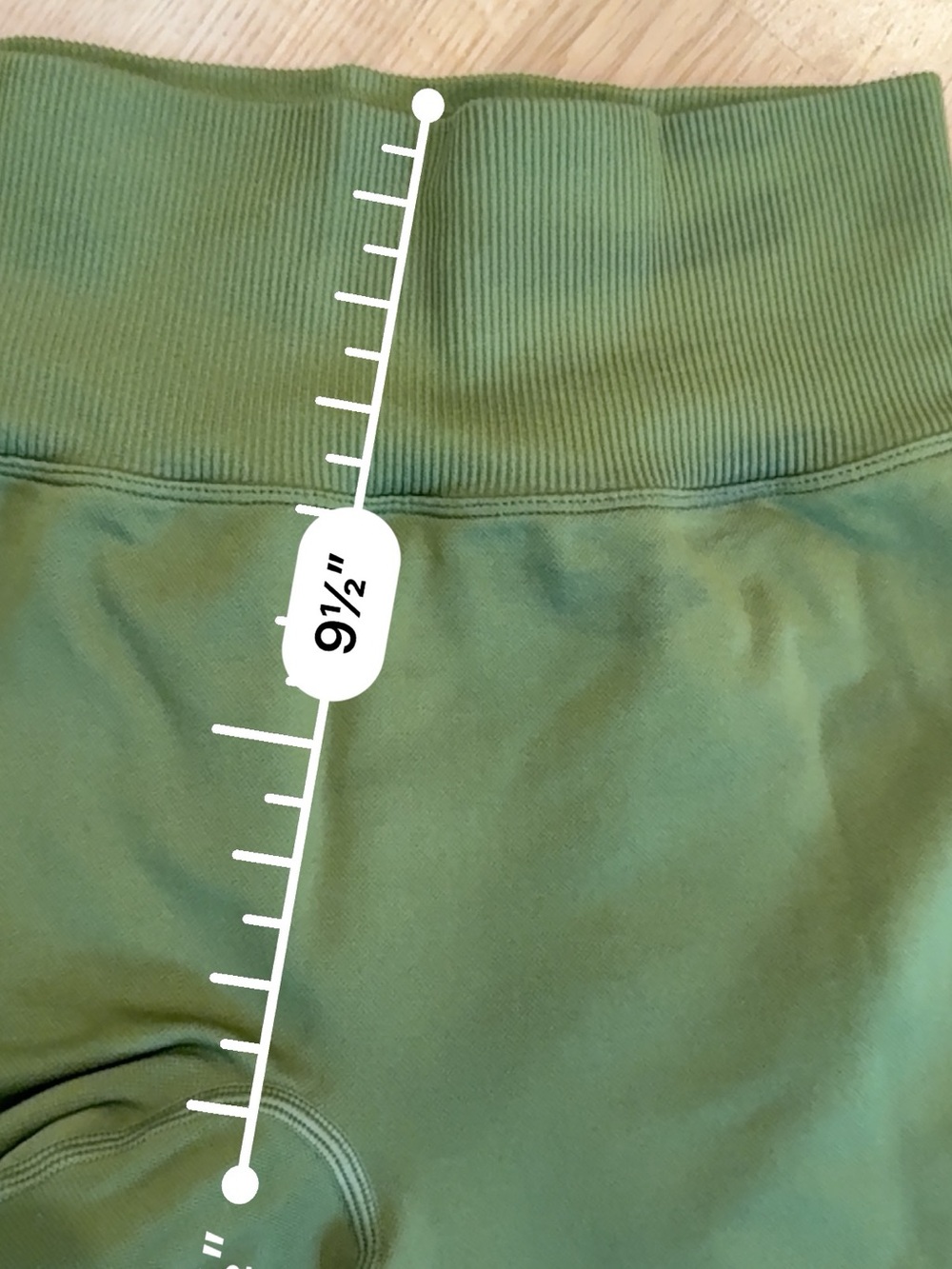 PINK Victoria's Secret Olive Green High-Waist Leggings with White Side Logo - Picture 6 of 8